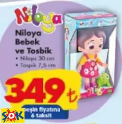 GOKİDY NİLOYA BEBEK VE TOSBİK OYUNCAK